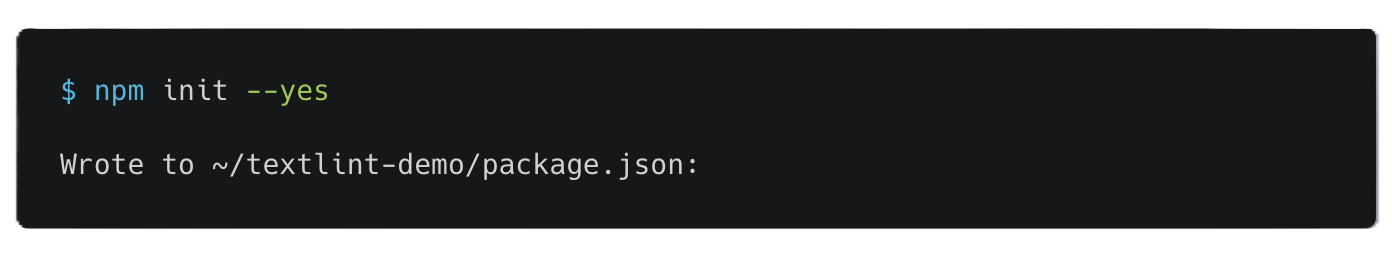 Initialize project with npm init